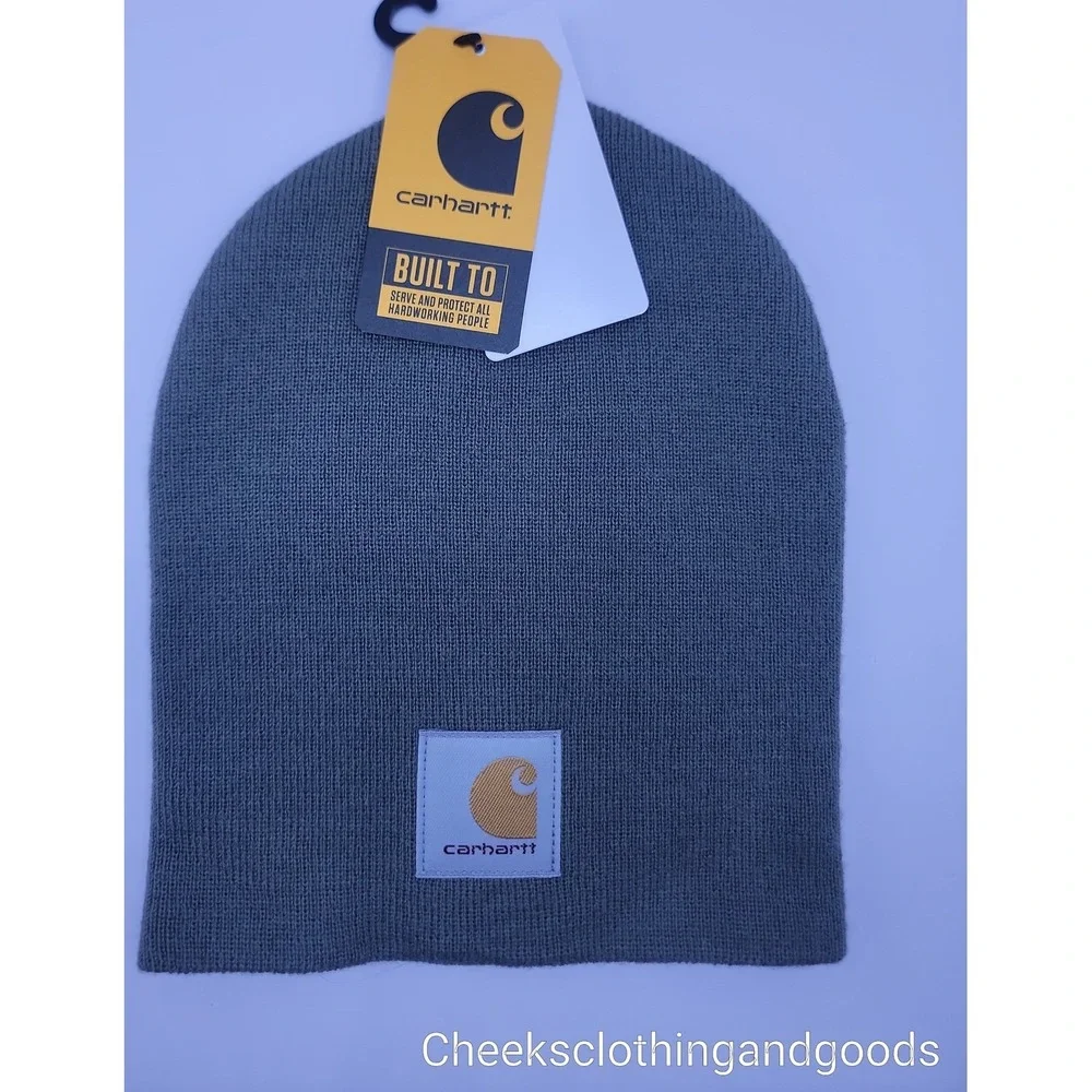 Carhartt Knit Cuffed Beanie A18 Green Acrylic Winter Hat NWT Unisex Mens